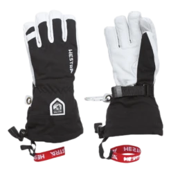 Hestra Army Leather Heli Ski Jr White/Black